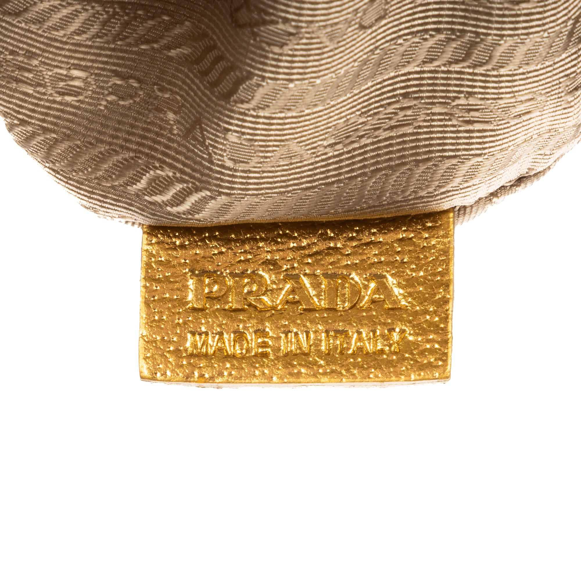 Shoulder Bag Bauletto Gold Jacquard Canvas