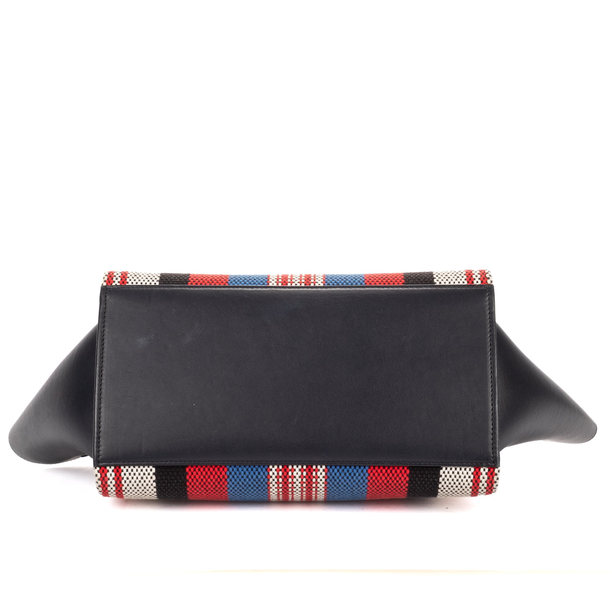 Shoulder Bag Small Trapeze Small Navy Striped Canvas
