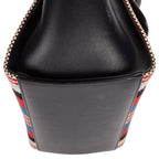 Shoulder Bag Small Trapeze Small Navy Striped Canvas
