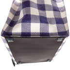 Shoulder Bag Large Phantom Luggage Large White Woven Gingham Pattern Canvas
