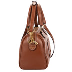 Shoulder Bag Small Boston Small Brown Smooth Calfskin Leather