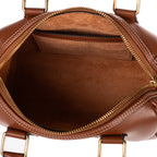 Shoulder Bag Small Boston Small Brown Smooth Calfskin Leather
