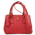 Shoulder Bag Small Galleria Double Zip Tote Small Red Saffiano Leather