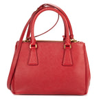Shoulder Bag Small Galleria Double Zip Tote Small Red Saffiano Leather