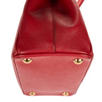 Shoulder Bag Small Galleria Double Zip Tote Small Red Saffiano Leather