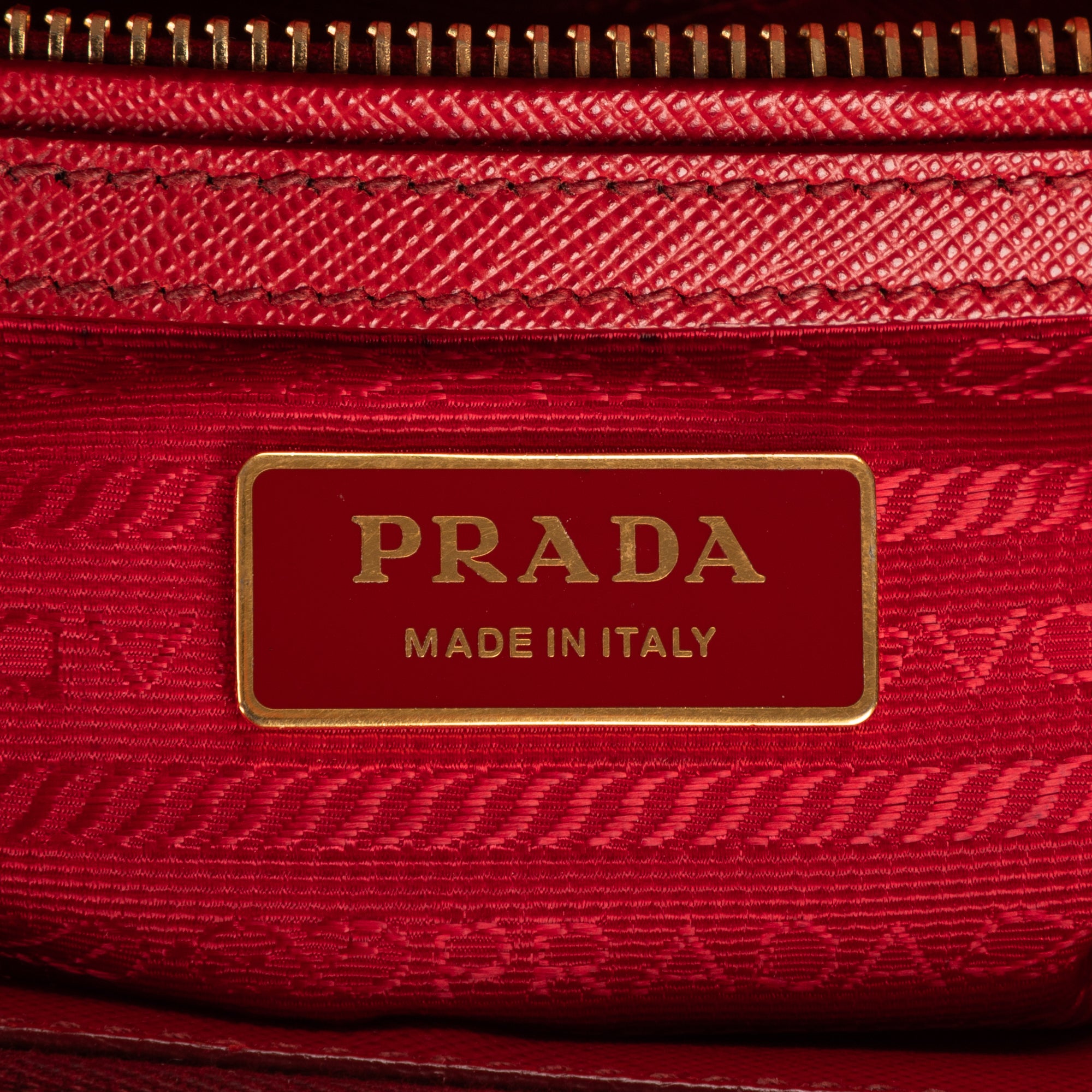 Shoulder Bag Small Galleria Double Zip Tote Small Red Saffiano Leather