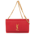 Shoulder Bag Medium Kate Medium Red Grain de Poudre Leather