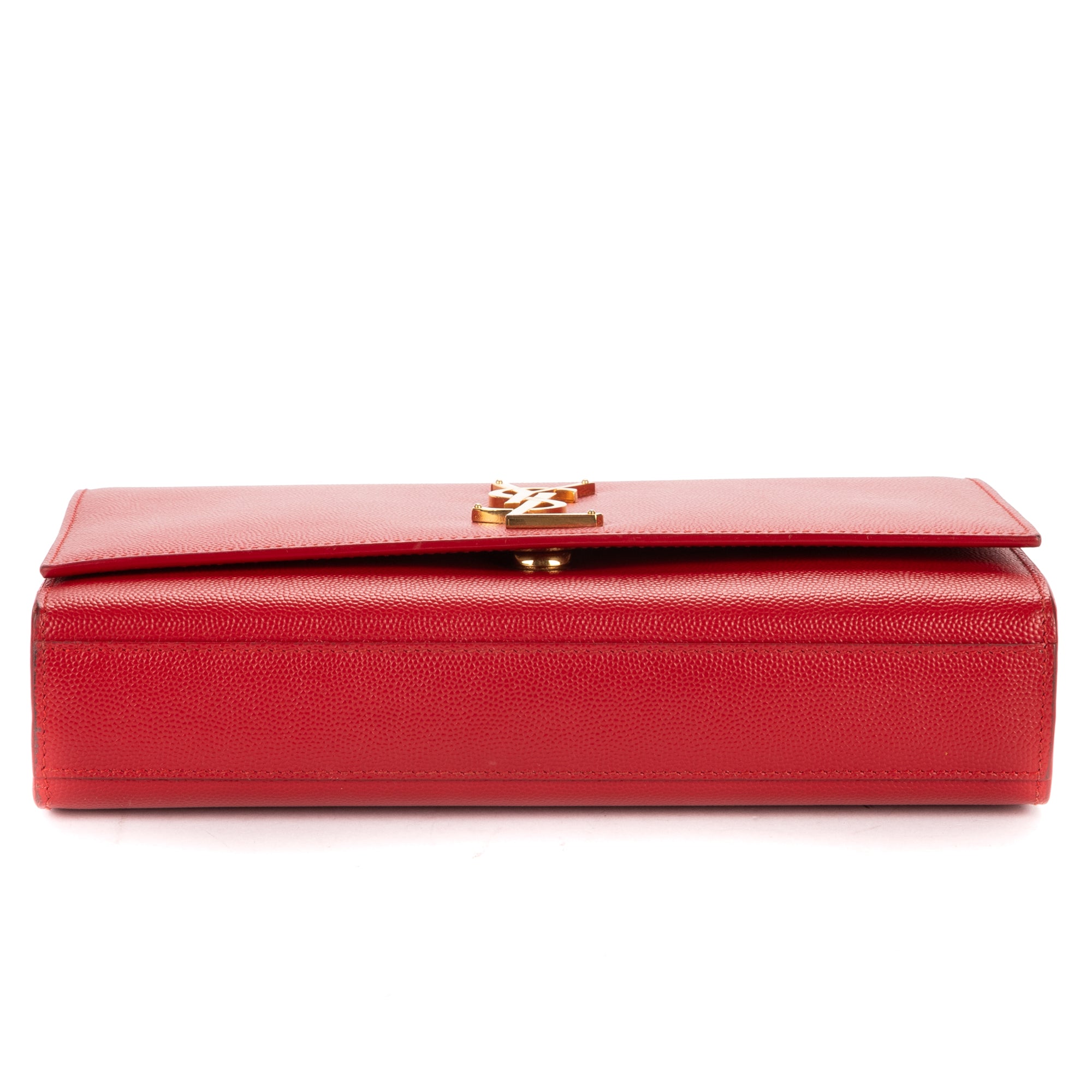 Shoulder Bag Medium Kate Medium Red Grain de Poudre Leather
