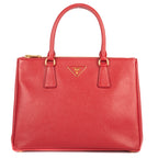 Shoulder Bag Large Galleria Double Zip Tote Large Red Saffiano Leather