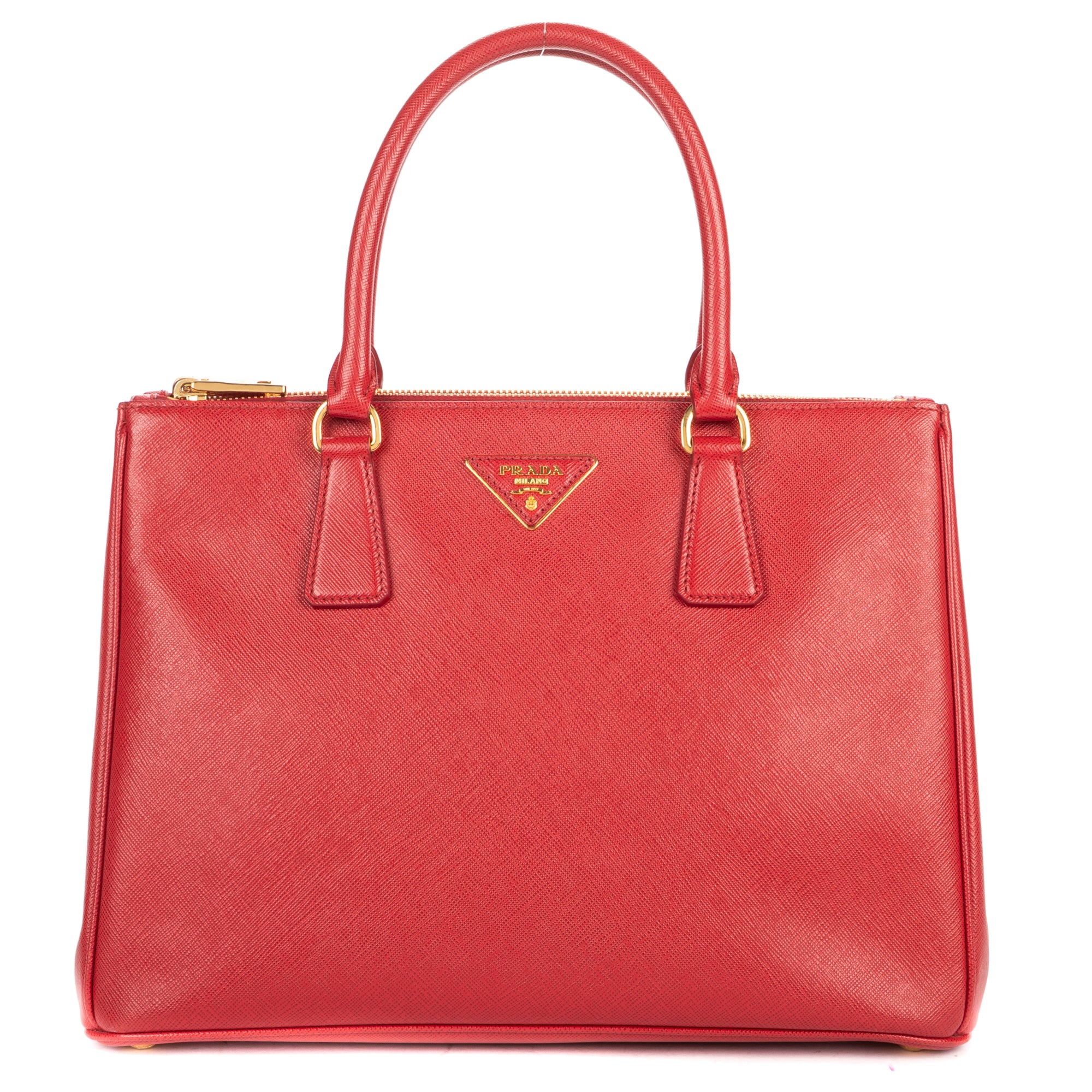 Shoulder Bag Large Galleria Double Zip Tote Large Red Saffiano Leather