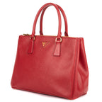 Shoulder Bag Large Galleria Double Zip Tote Large Red Saffiano Leather