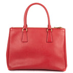 Shoulder Bag Large Galleria Double Zip Tote Large Red Saffiano Leather
