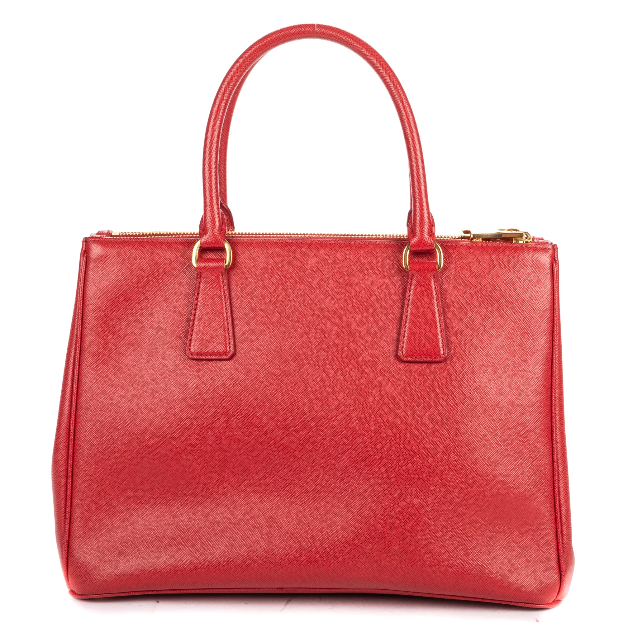 Shoulder Bag Large Galleria Double Zip Tote Large Red Saffiano Leather