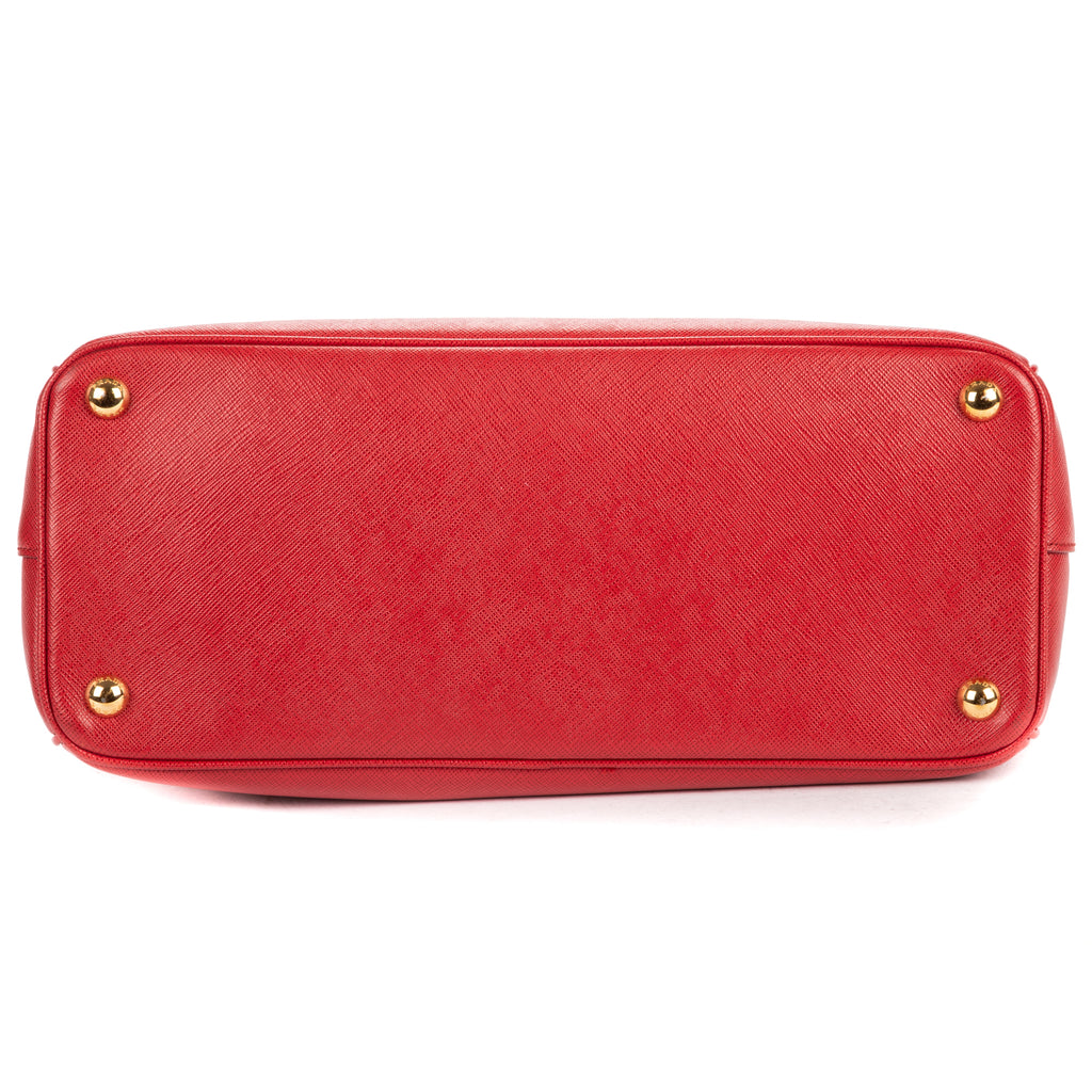 Shoulder Bag Large Galleria Double Zip Tote Large Red Saffiano Leather