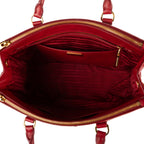 Shoulder Bag Large Galleria Double Zip Tote Large Red Saffiano Leather