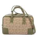 Shoulder Bag Amazona Anagram Zip Tote 28 Green Anagram Jacquard Canvas