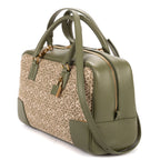 Shoulder Bag Amazona Anagram Zip Tote 28 Green Anagram Jacquard Canvas