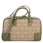Shoulder Bag Amazona Anagram Zip Tote 28 Green Anagram Jacquard Canvas