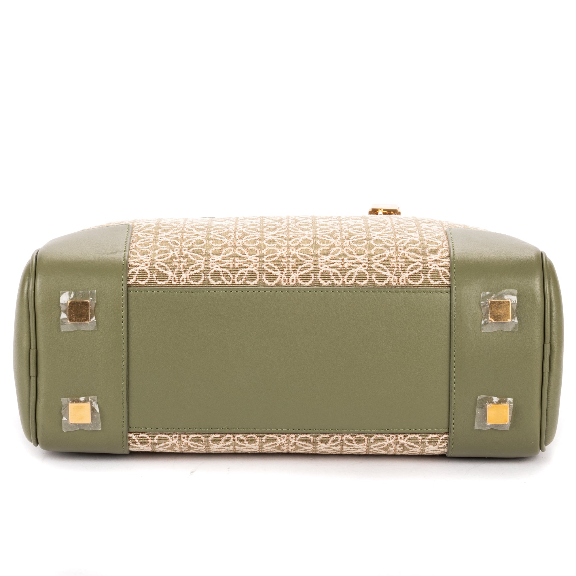 Shoulder Bag Amazona Anagram Zip Tote 28 Green Anagram Jacquard Canvas