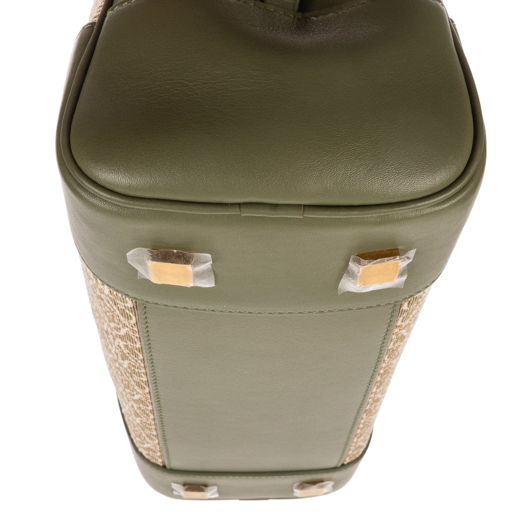 Shoulder Bag Amazona Anagram Zip Tote 28 Green Anagram Jacquard Canvas