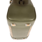 Shoulder Bag Amazona Anagram Zip Tote 28 Green Anagram Jacquard Canvas