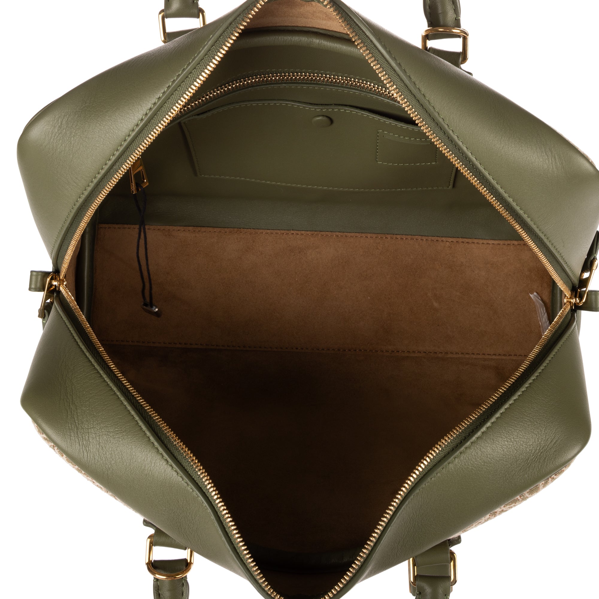 Shoulder Bag Amazona Anagram Zip Tote 28 Green Anagram Jacquard Canvas