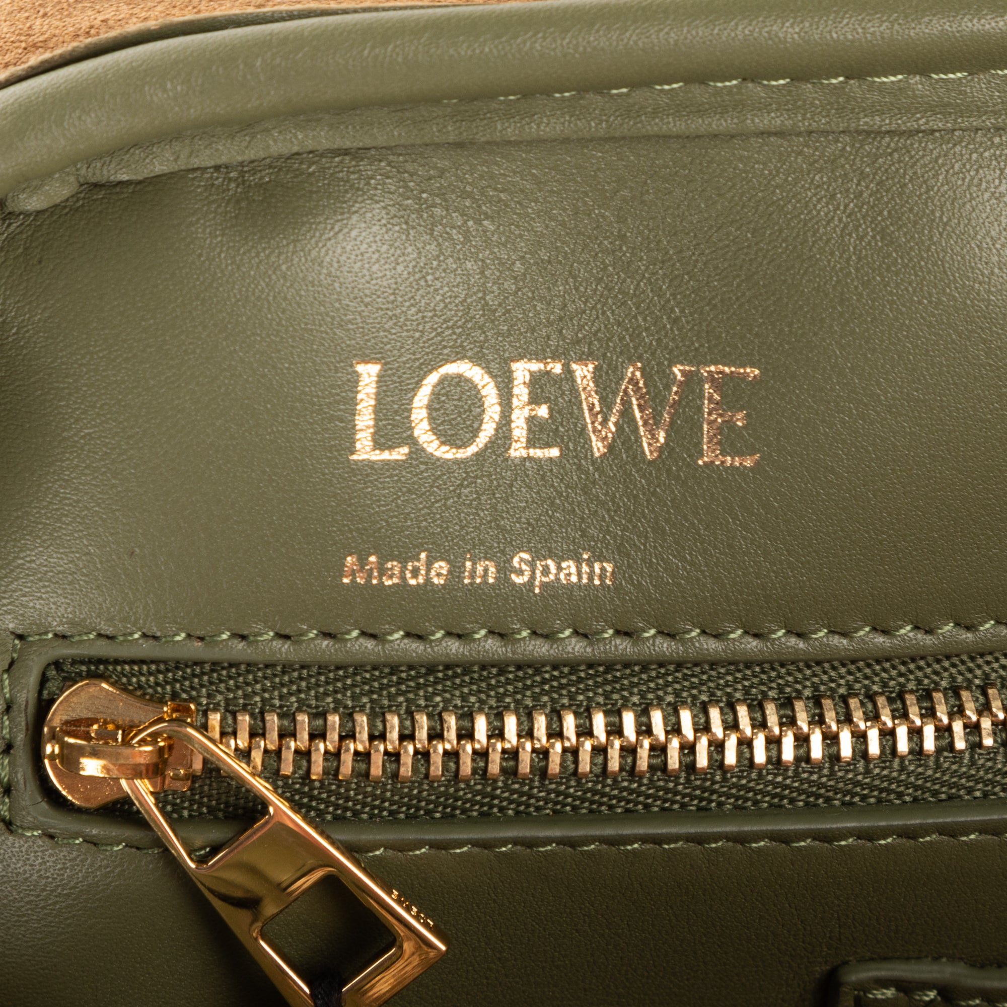 Shoulder Bag Amazona Anagram Zip Tote 28 Green Anagram Jacquard Canvas