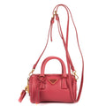 Shoulder Bag Mini Bowler Mini Pink Saffiano Lux Leather