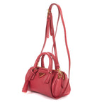 Shoulder Bag Mini Bowler Mini Pink Saffiano Lux Leather
