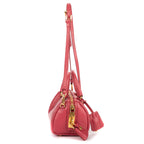 Shoulder Bag Mini Bowler Mini Pink Saffiano Lux Leather