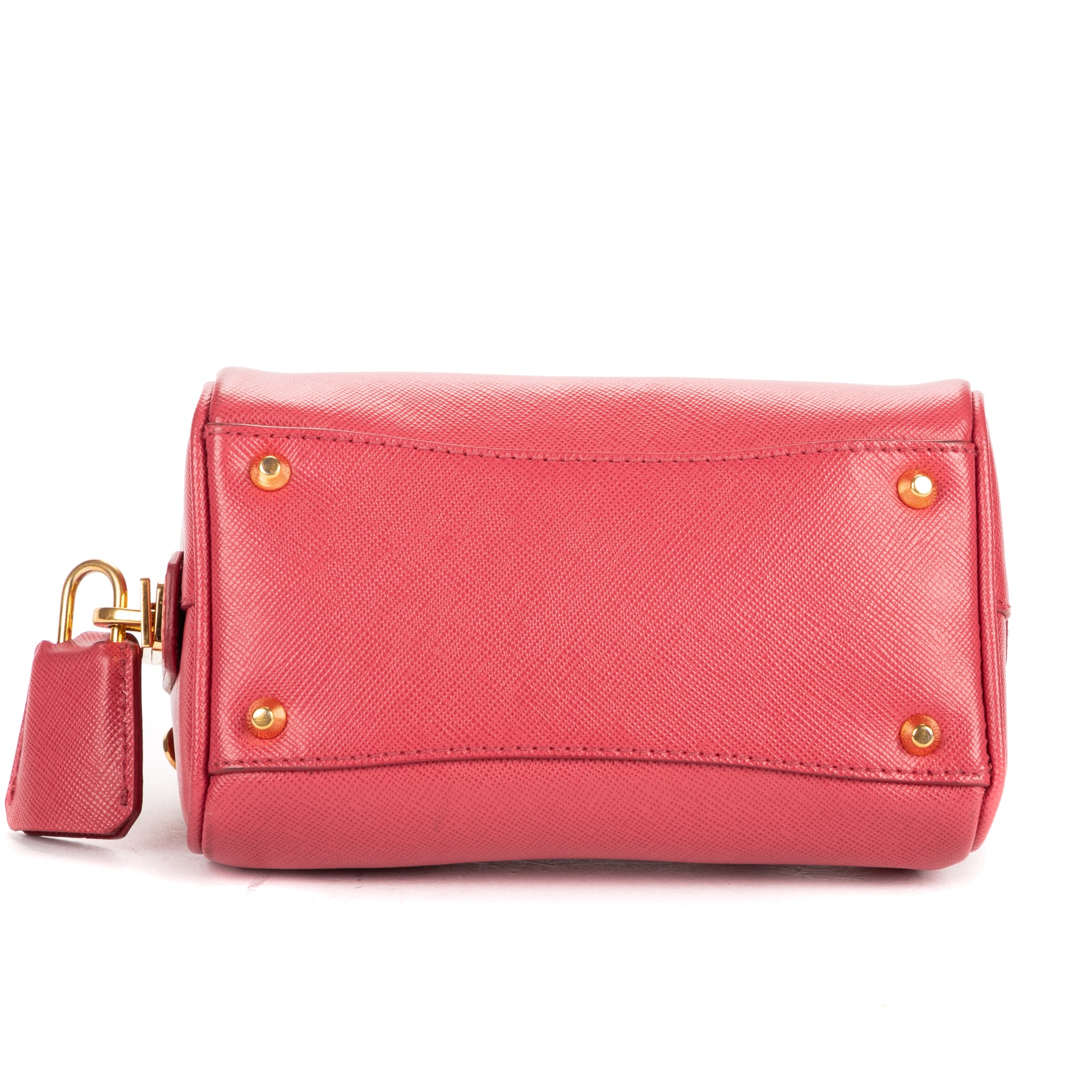 Shoulder Bag Mini Bowler Mini Pink Saffiano Lux Leather