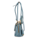 Shoulder Bag Mini Promenada Mini Blue Saffiano Lux Leather