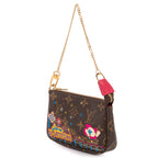 Shoulder Bag Ltd. Ed. Vivienne Roller Coaster Mini Pochette Brown Printed Monogram Canvas