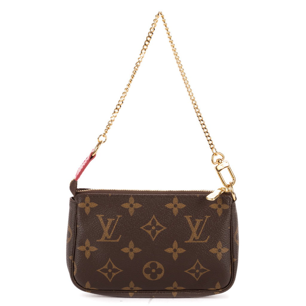 Shoulder Bag Ltd. Ed. Vivienne Roller Coaster Mini Pochette Brown Printed Monogram Canvas
