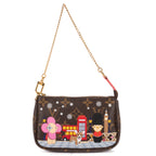 Shoulder Bag Ltd. Ed. Vivienne Mascot Print Mini Pochette Brown Printed Monogram Canvas