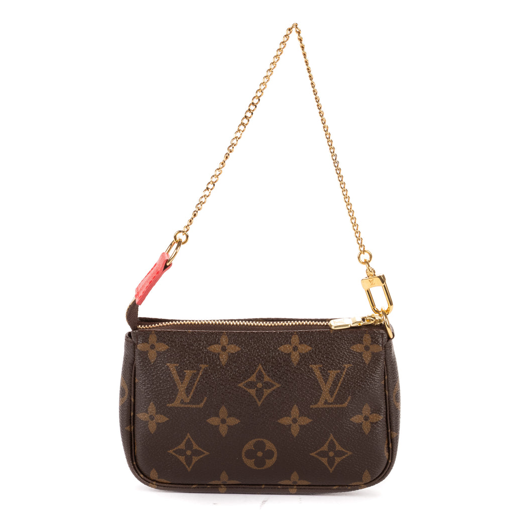 Shoulder Bag Ltd. Ed. Vivienne Mascot Print Mini Pochette Brown Printed Monogram Canvas