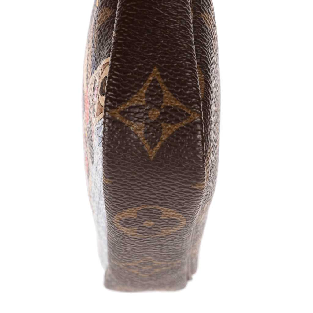 Shoulder Bag Ltd. Ed. Vivienne Mascot Print Mini Pochette Brown Printed Monogram Canvas