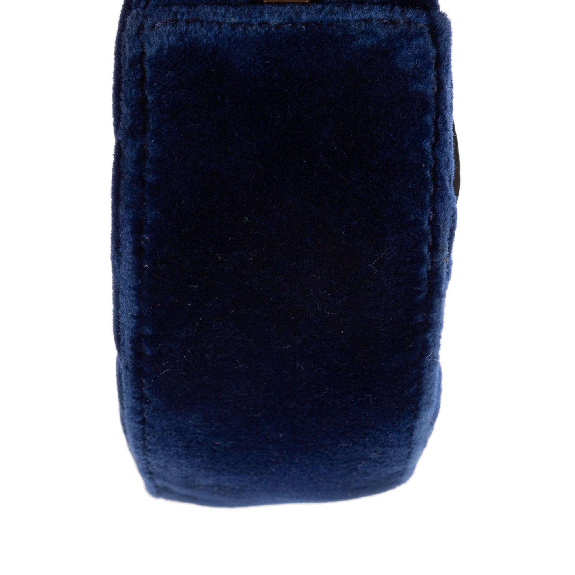 Waist Bag GG Marmont Belt Bag Calf Leather Navy Chevron Velvet Canvas