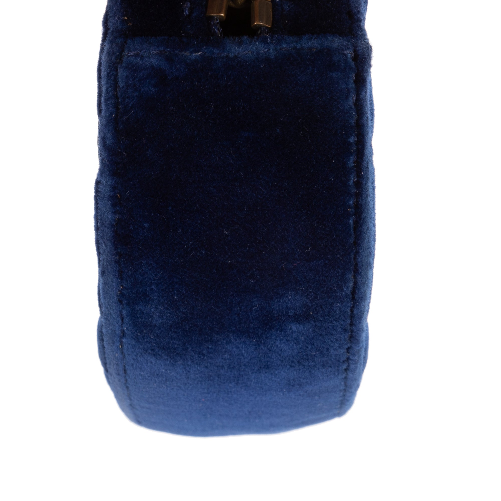 Waist Bag GG Marmont Belt Bag Calf Leather Navy Chevron Velvet Canvas