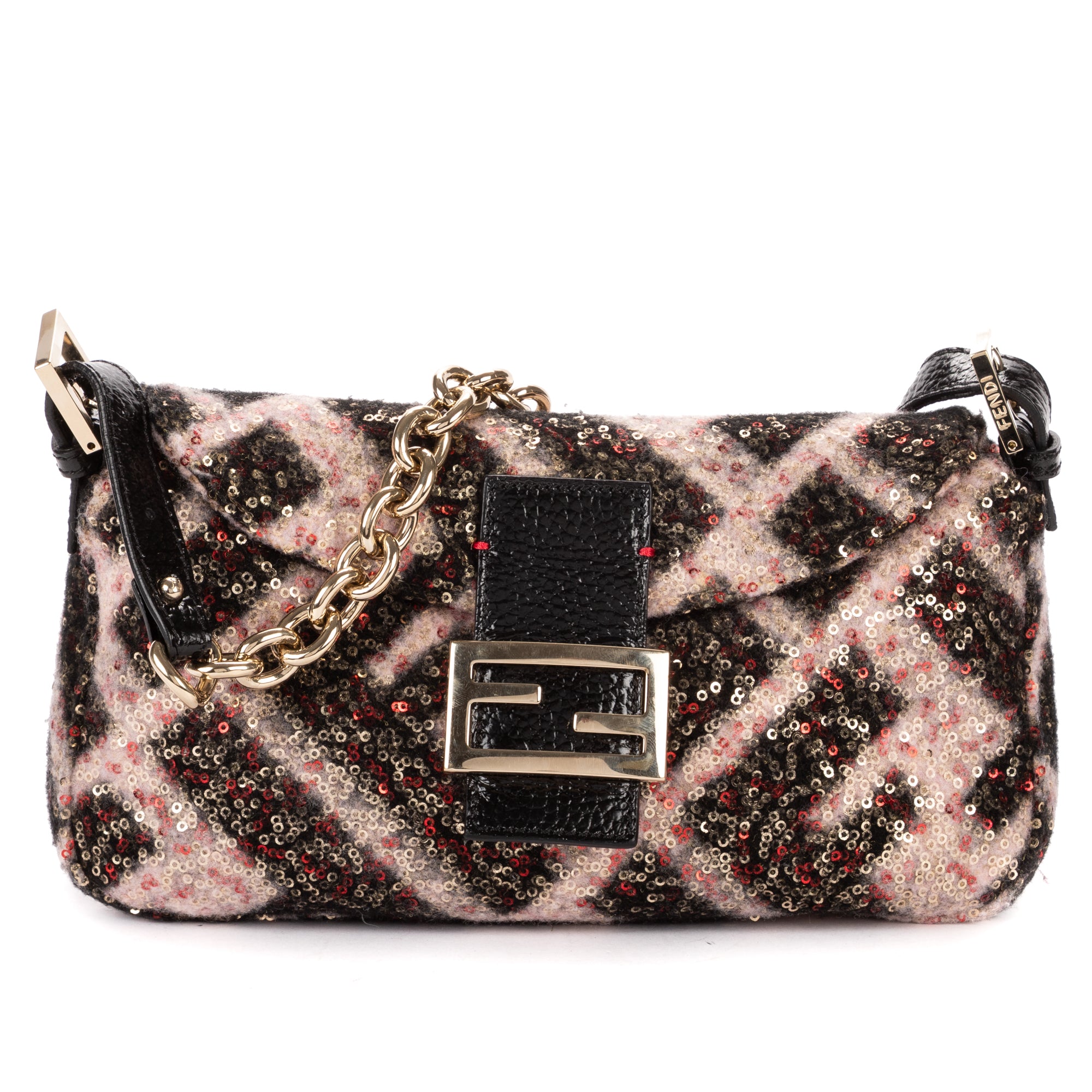Shoulder Bag Mama Forever Black Sequin Canvas – BrandCo Paris