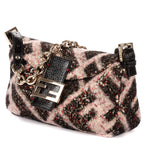 Shoulder Bag Mama Forever Black Sequin Canvas