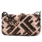 Shoulder Bag Mama Forever Black Sequin Canvas