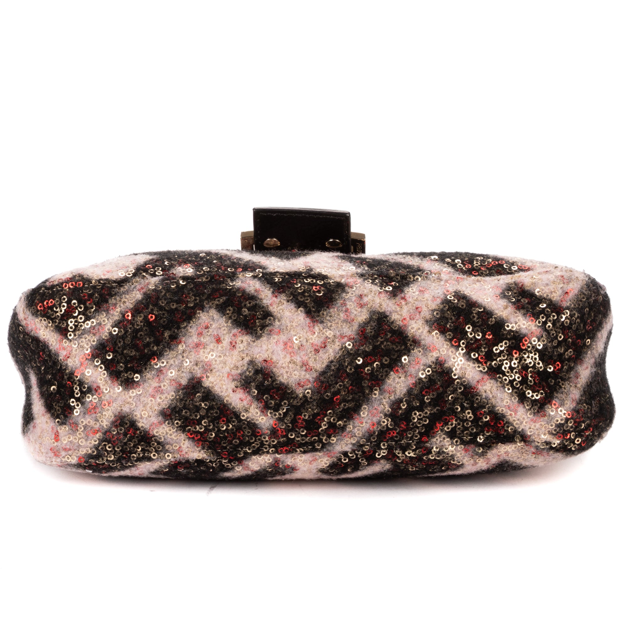 Shoulder Bag Mama Forever Black Sequin Canvas