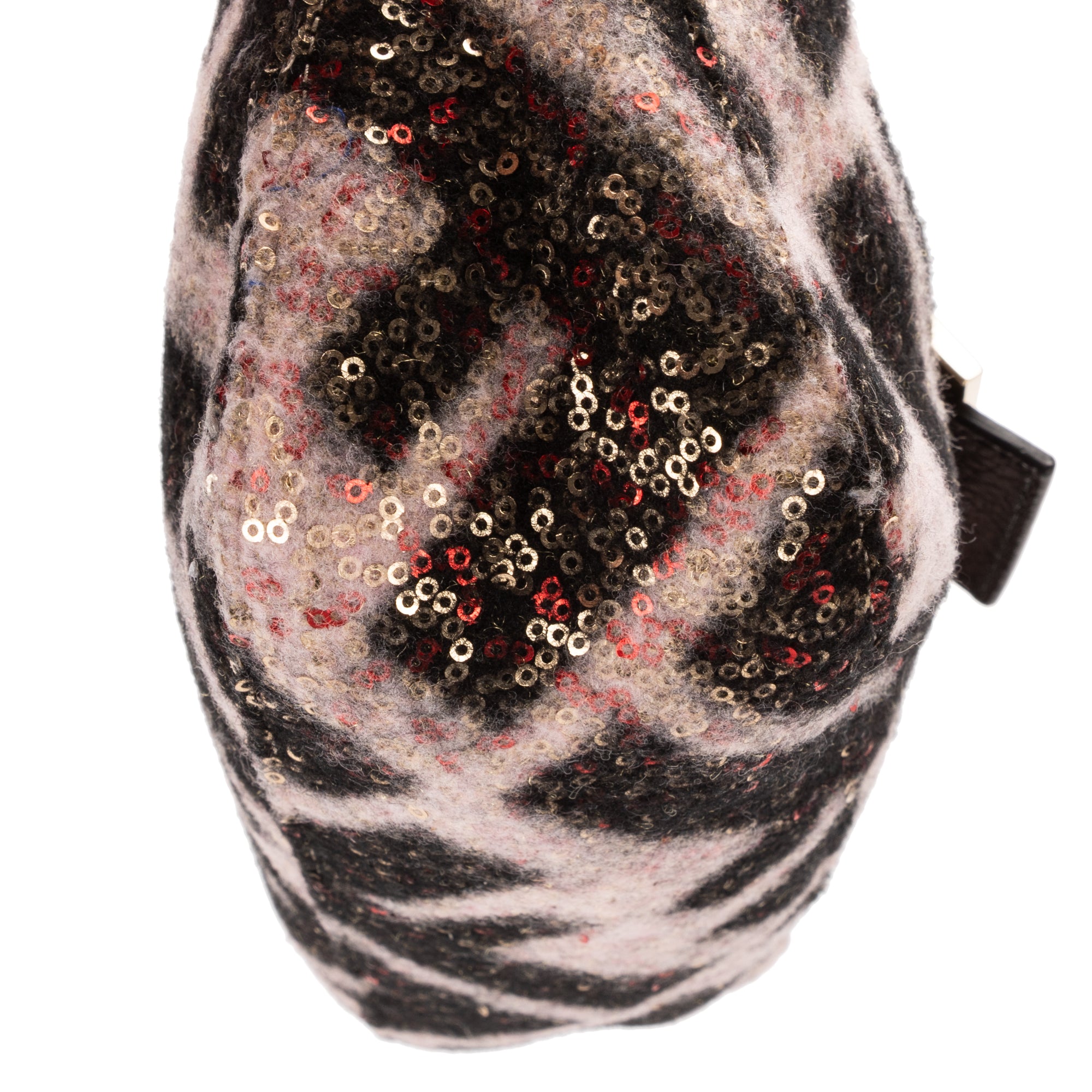 Shoulder Bag Mama Forever Black Sequin Canvas