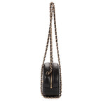 Shoulder Bag Mini Lucky Charms Round Clutch Bag Mini Black Quilted Lambskin Leather