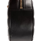 Shoulder Bag Mini Lucky Charms Round Clutch Bag Mini Black Quilted Lambskin Leather