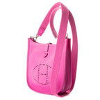 Shoulder Bag Evelyne TPM Pink Clemence Leather