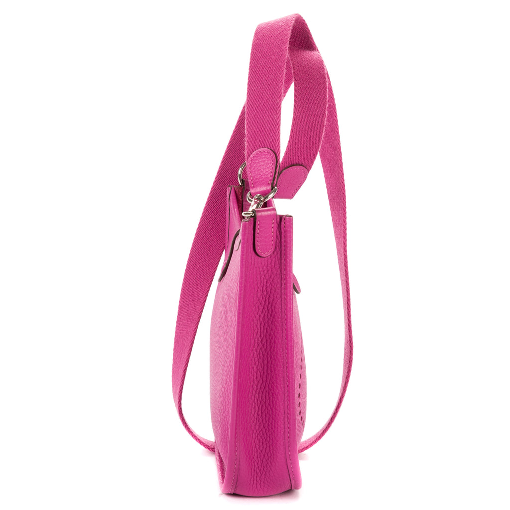 Shoulder Bag Evelyne TPM Pink Clemence Leather