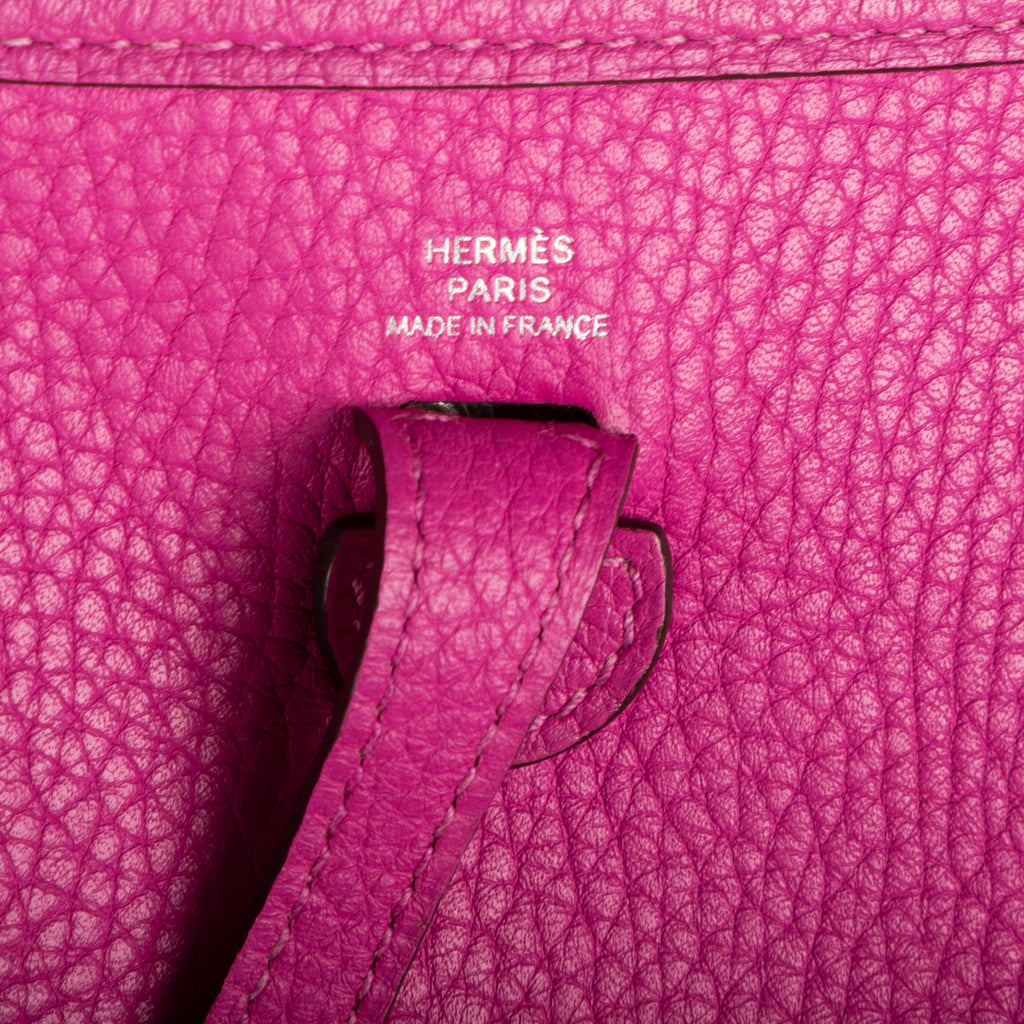 Shoulder Bag Evelyne TPM Pink Clemence Leather