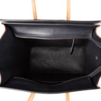 Shoulder Bag Micro Tri-color Lugagge Brown Smooth Calfskin Leather